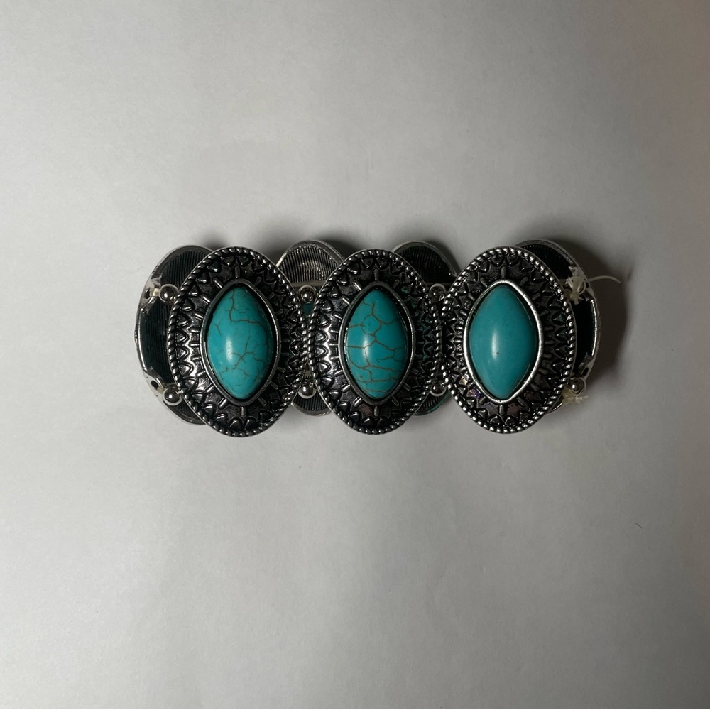 Silver and Turquoise Bracelet